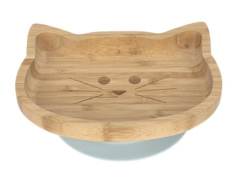 Platter Bamboo Wood Chums Cat