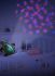 Plyšová hračka Želva s projektorem, Purple