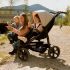 mono2 combi pushchair - air chamber wheel olive - kombinovaný kočárek