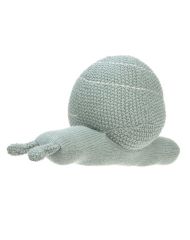 Knitted Toy with Rattle 2020 Garden Explorer snail green
