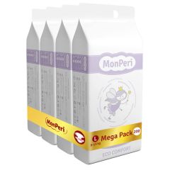 MonPeri ECO comfort Mega Pack L - jednorázové pleny 8-13 kg