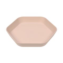 Plate Geo powder pink - dětský talířek