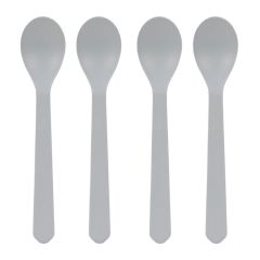 Spoon Set Geo 4pc grey-blue - dětské lžičky