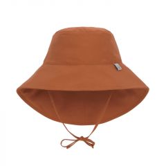 Sun Protection Long Neck Hat rust 19-36 mo.